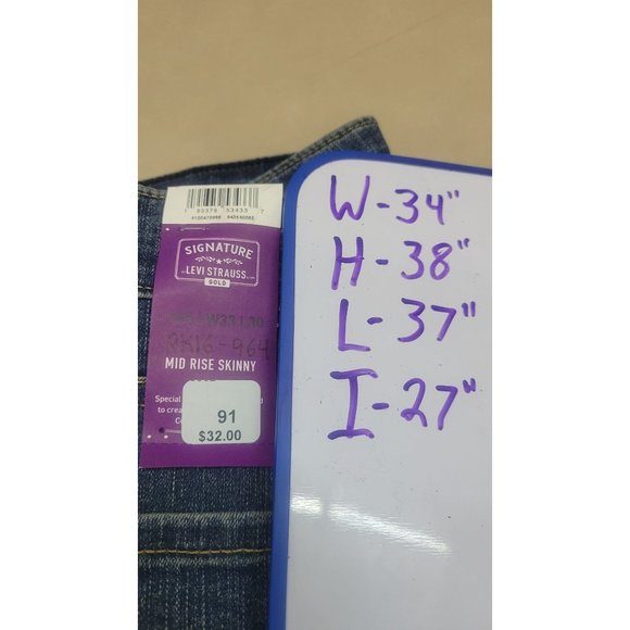 Signature by Levi Strauss & Co. Gold Label Modern Skinny Jeans (Bae) Women's Jea - Picture 9 of 10